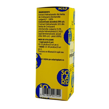 Tinctura de Cretisoara, 50 ml, Solaris 745877