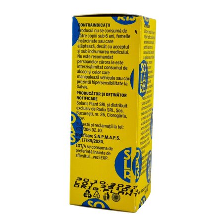 Tinctura de Salvie, 50 ml, Solaris 745882