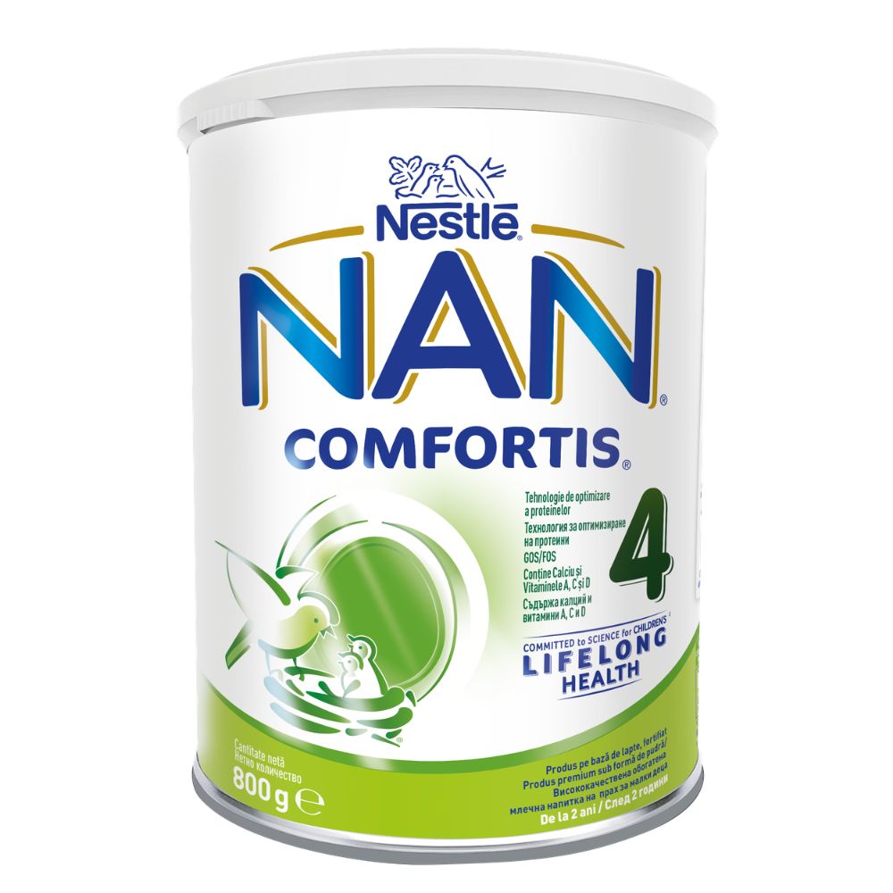 Formula lapte de continuare Nan 4 Comfortis, +2 ani, 800 g, Nestle