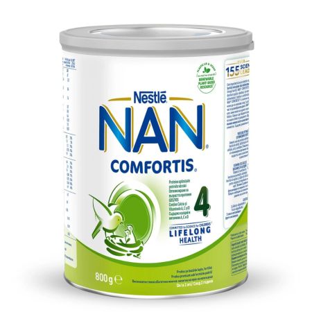 Formula lapte de continuare Nan 4 Comfortis, +2 ani, 800 g, Nestle