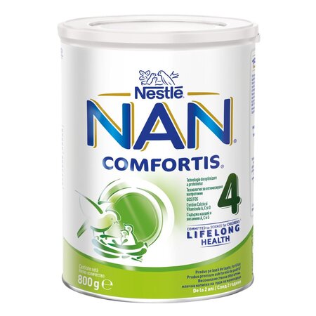 Formula lapte de continuare Nan 4 Comfortis, +2 ani, 800 g, Nestle 776821