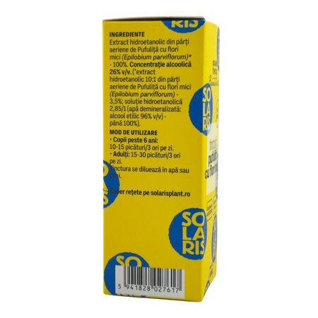Tinctura de Pufulita cu flori mici, 50 ml, Solaris 745894