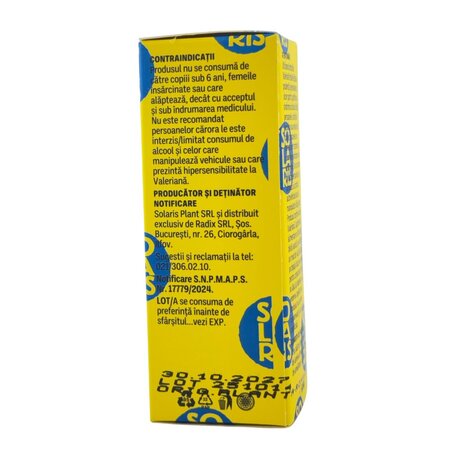 Tinctura de Valeriana, 50 ml, Solaris 745897