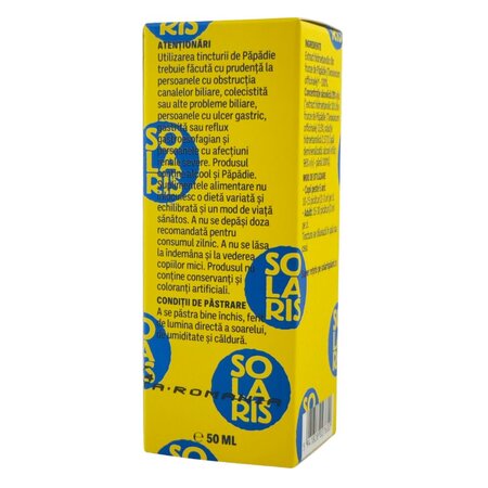 Tinctura de Papadie, 50 ml, Solaris 745921