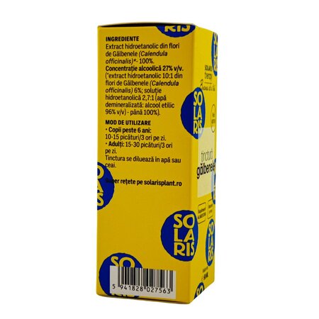 Tinctura de galbenele, 50 ml, Solaris 745939