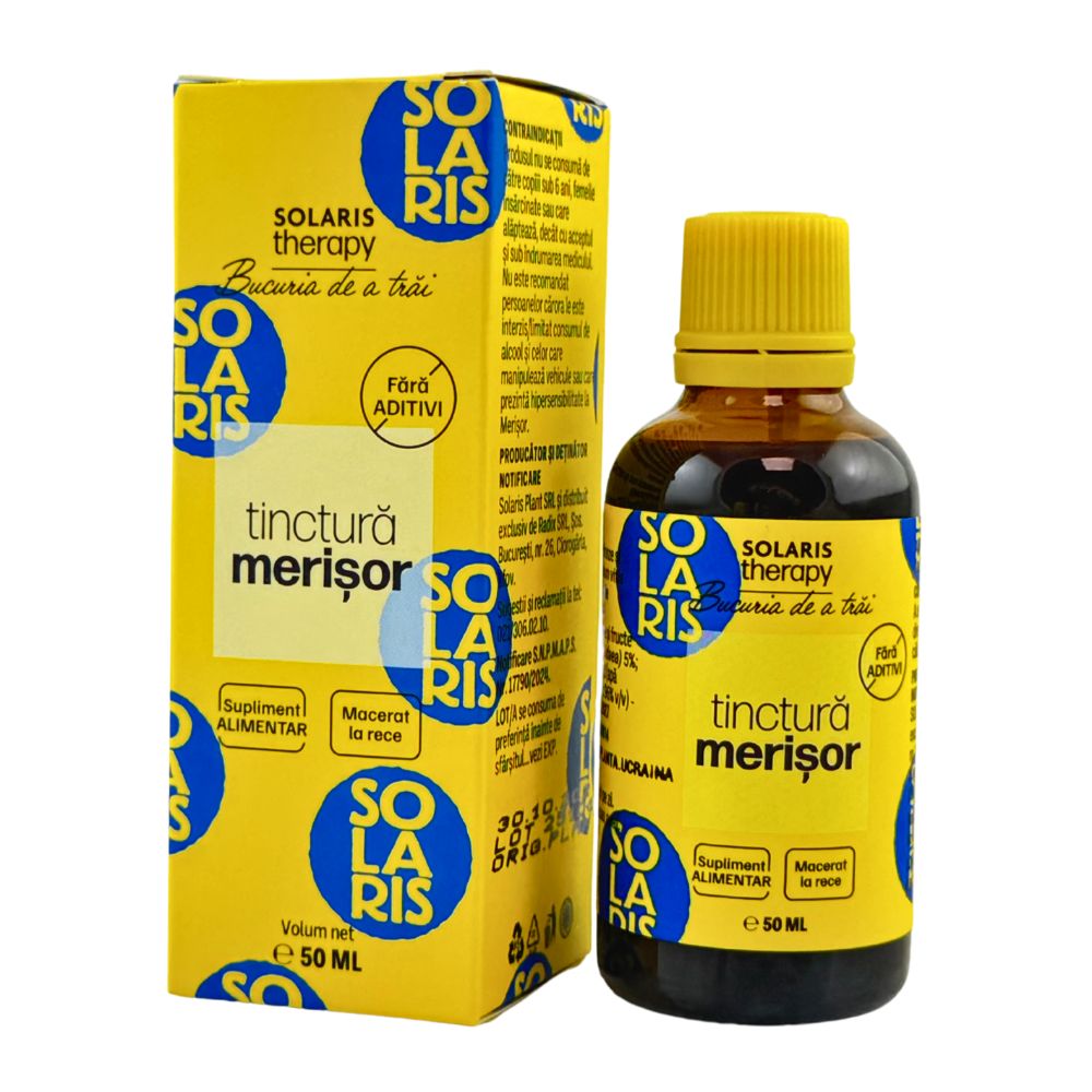 Tinctura de merisor, 50 ml, Solaris