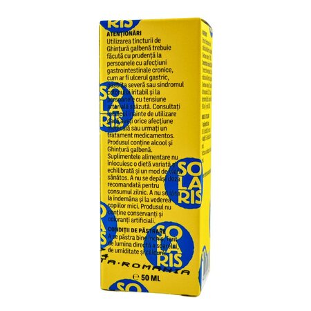 Tinctura de Ghintura galbena, 50 ml, Solaris 745950