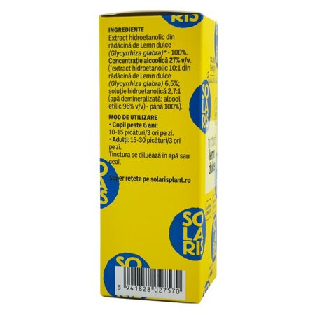 Tinctura de lemn dulce, 50 ml, Solaris 745960