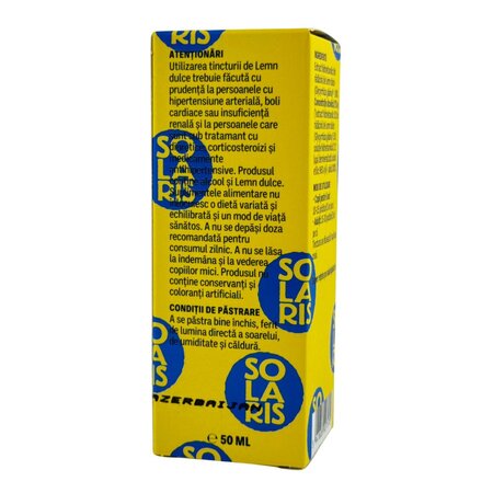 Tinctura de lemn dulce, 50 ml, Solaris 745959
