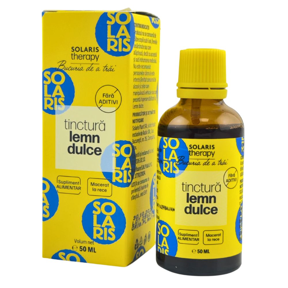 Tinctura de lemn dulce, 50 ml, Solaris