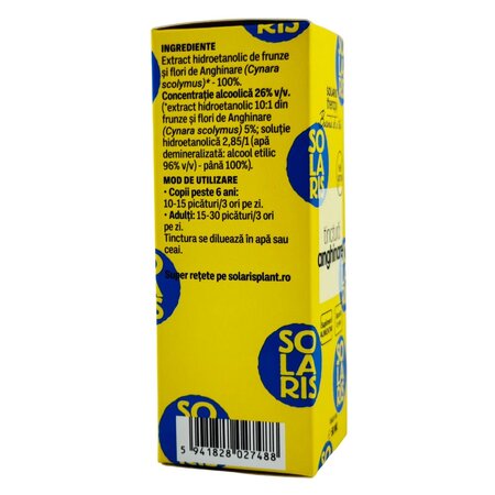 Tinctura de Anghinare, 50 ml, Solaris 745965
