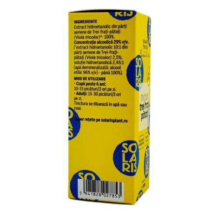 Tinctura de trei frati patati, 50 ml, Solaris 745972