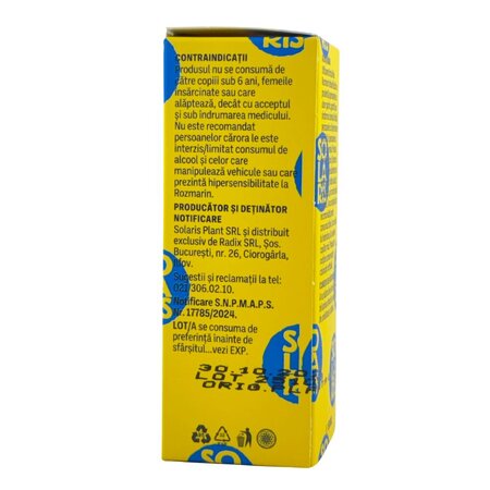Tinctura de Rozmarin, 50 ml, Solaris 746003