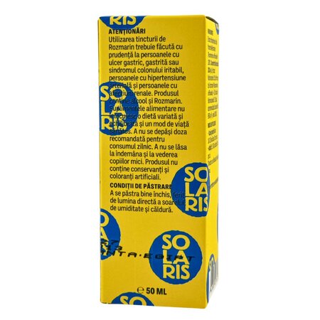 Tinctura de Rozmarin, 50 ml, Solaris 746004