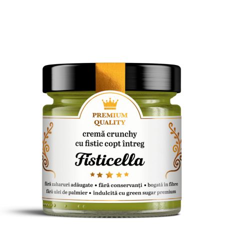 Crema crunchy cu fistic copt intreg, Fisticella, 250 g, Secretele Ramonei