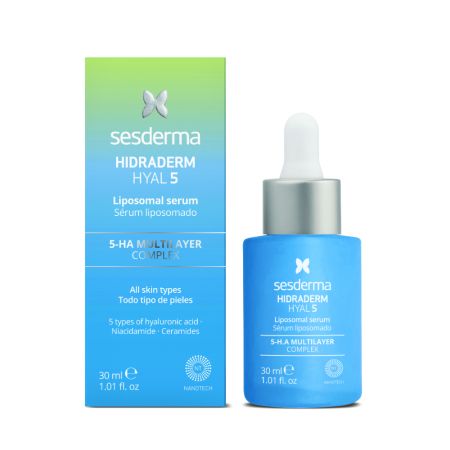 Ser lipozomal ultra-hidratant cu 5 tipuri de acid hialuronic Hidraderm Hyal5, 30 ml, Sesderma