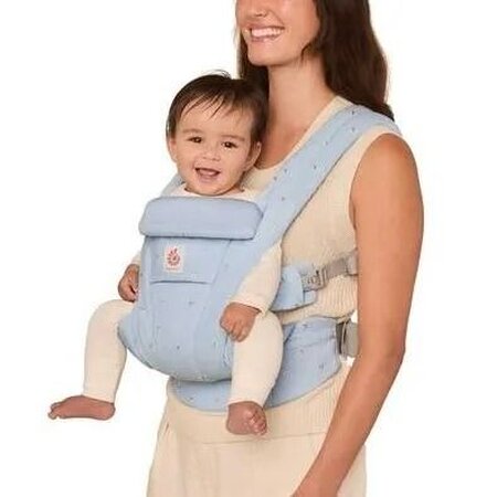 Marsupiu Omni Deluxe Cotton, Serene Blue Flowers, Ergobaby 746193