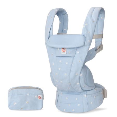 Marsupiu Omni Deluxe Cotton, Serene Blue Flowers, Ergobaby