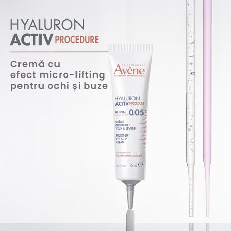 Crema de ochi 0.05% retinal Hyaluron Procedure, 15 ml, Avene 746297