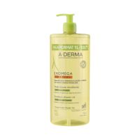 Ulei de dus emolient, piele uscata, piele atopica Exomega Control, 1 litru, A-Derma