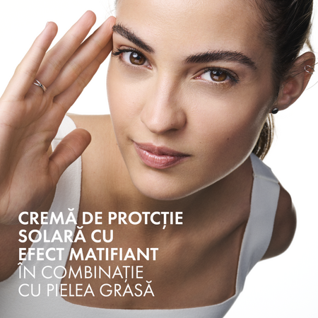 Emulsie matifianta cu SPF 50+ pentru fata Dry touch Capital Soleil, 50 ml, Vichy 716986