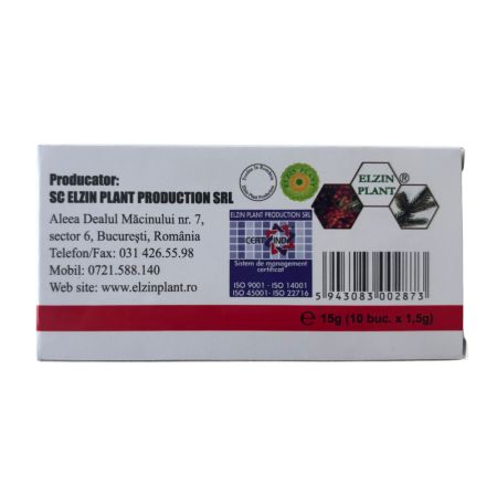 Crema solida supozitoare, Plant F, 10x1.5g, Elzin Plant 746804
