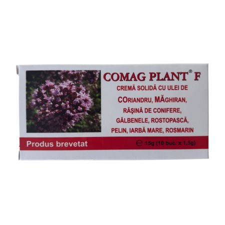 Crema solida supozitoare, Plant F, 10x1.5g, Elzin Plant