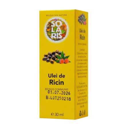 Ulei de ricin, 30 ml, Solaris 746980