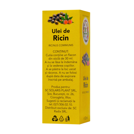 Ulei de ricin, 30 ml, Solaris 746981