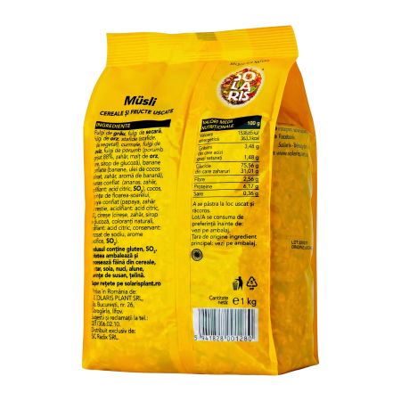 Musli cereale si fructe uscate, 1 kg, Solaris 747130
