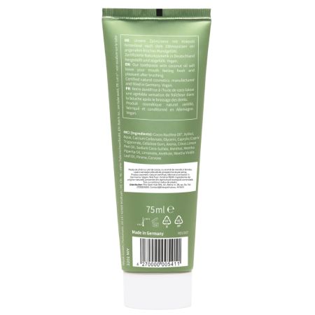 Pasta de dinti cu ulei de cocos, menta si lamaie, 75 ml, Niyok 775248