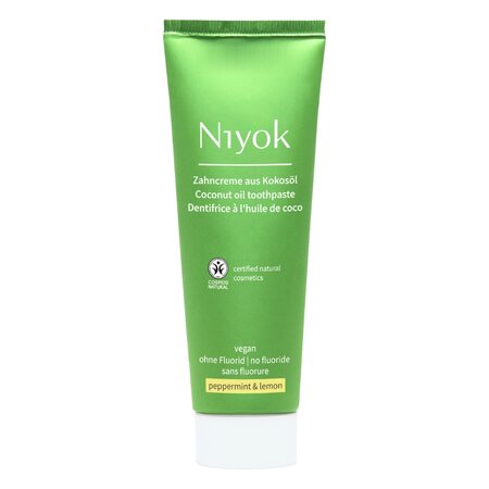 Pasta de dinti cu ulei de cocos, menta si lamaie, 75 ml, Niyok