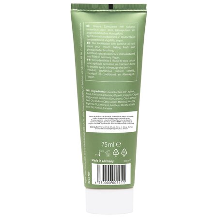 Pasta de dinti cu ulei de cocos, menta si lamaie, 75 ml, Niyok 819536