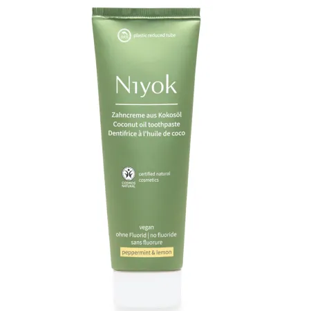 Pasta de dinti cu ulei de cocos, menta si lamaie, 75 ml, Niyok
