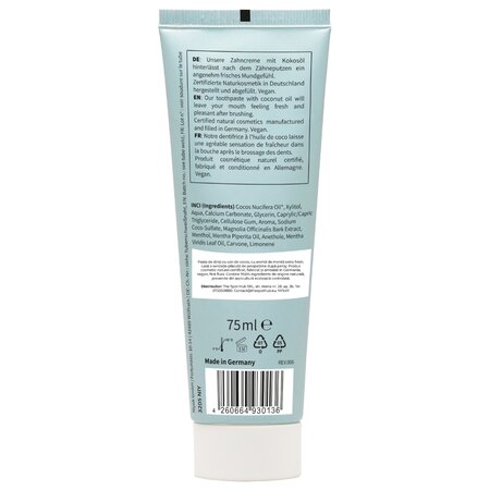 Pasta de dinti cu ulei de cocos si menta, 75 ml, Niyok 819532