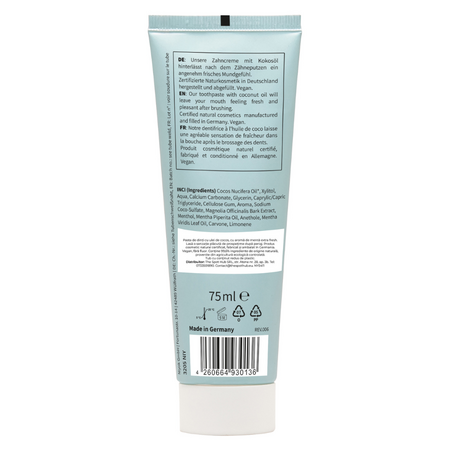 Pasta de dinti cu ulei de cocos si menta, 75 ml, Niyok 775254