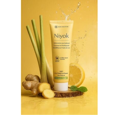 Pasta de dinti cu ulei de cocos, lemongrass si ghimbir, 75 ml, Niyok 747219