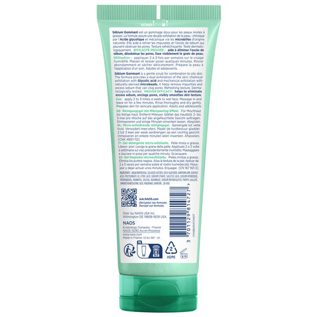 Gel exfoliant Sebium, 75 ml, Bioderma 747235