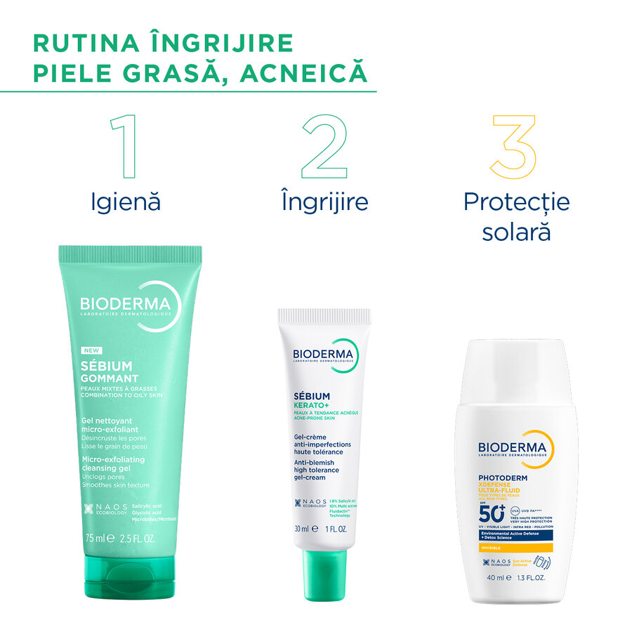 Bioderma Sebium Gel Exfoliant - mod de folosire