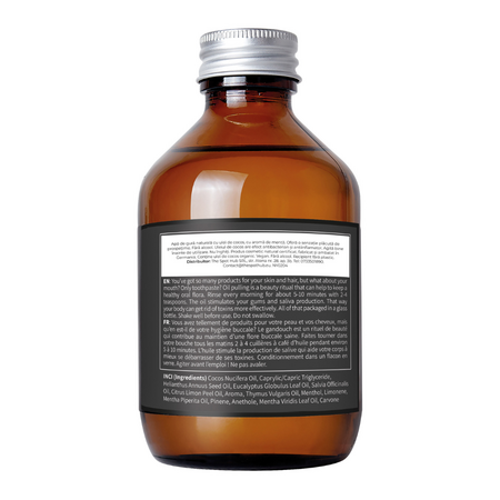 Ulei pentru igiena orala cu ulei de cocos si menta, 200 ml, Niyok 775267