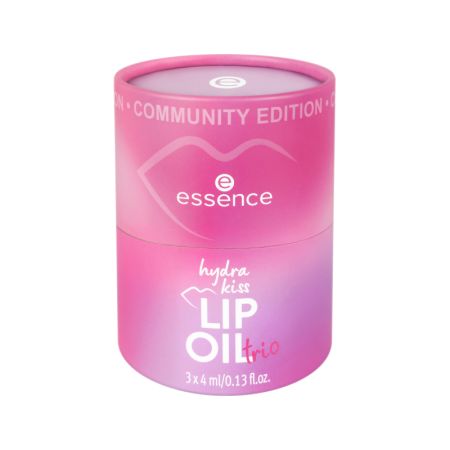 Set ulei pentru buze Hydra Kiss Lip Oil Trio, 3 bucati, Essence 747302