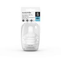 Tetine pentru biberon cu debit dens SX Pro, 6 luni+, 2 bucati, Suavinex