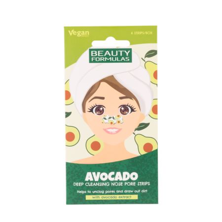 Benzi cu avocado pentru curatarea porilor de pe nas, 6 bucati, Beauty Formulas