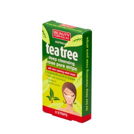 Benzi de nas cu extract de ceai verde pentru curatarea porilor, 6 bucati, Beauty Formulas