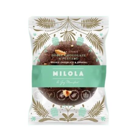 Biscuit fara gluten cu ciocolata si banana, 50 g, Milola