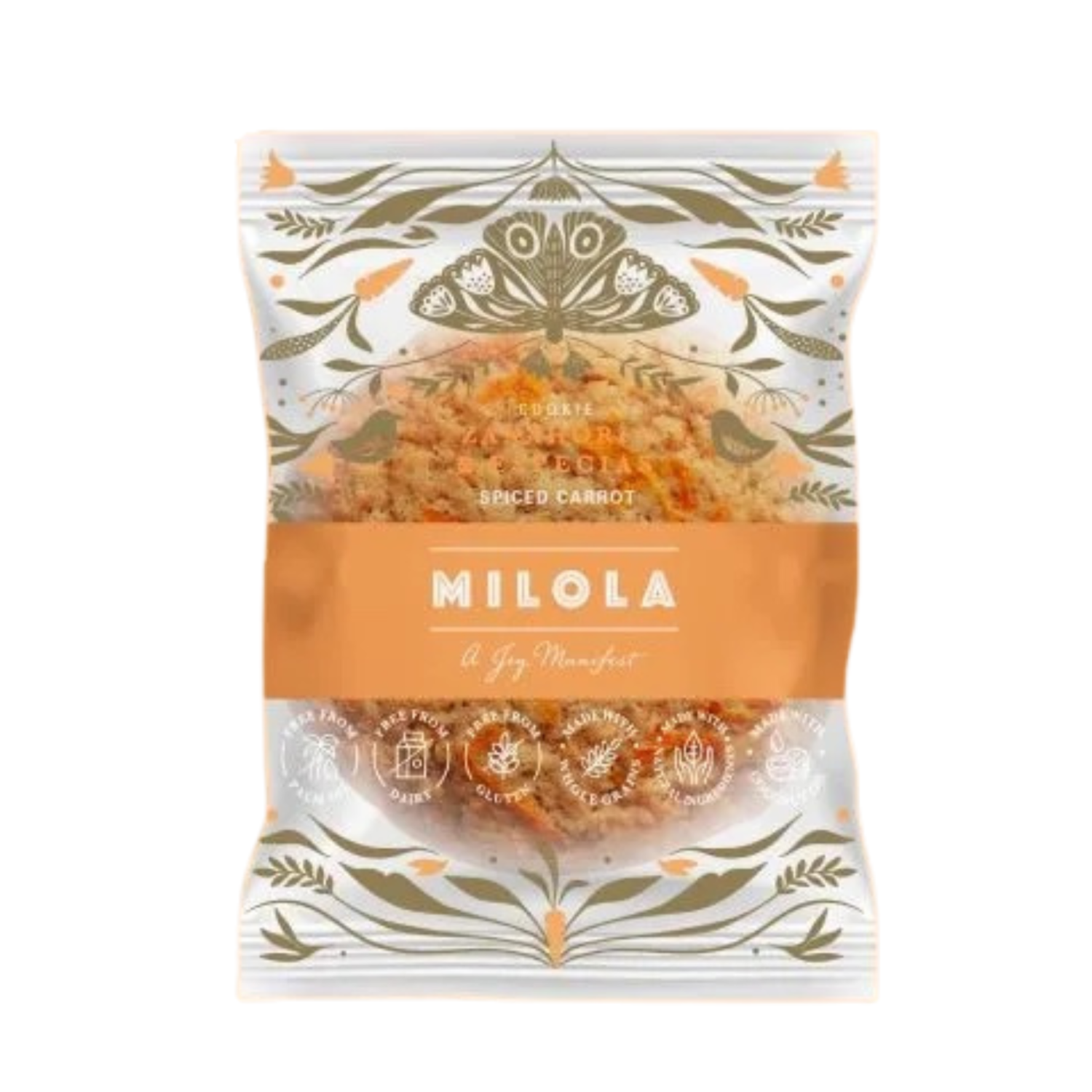 Biscuit fara gluten cu morcov si condimente aromate, 50 g, Milola