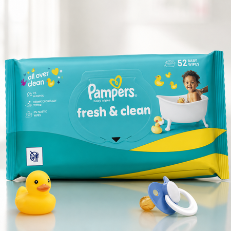Servetele umede Fresh Clean, 52 buc, Pampers 801435
