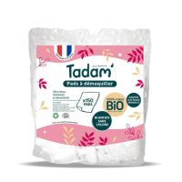 Dischete demachiante dreptunghiulare din bumbac bio, 150 bucati, Tadam