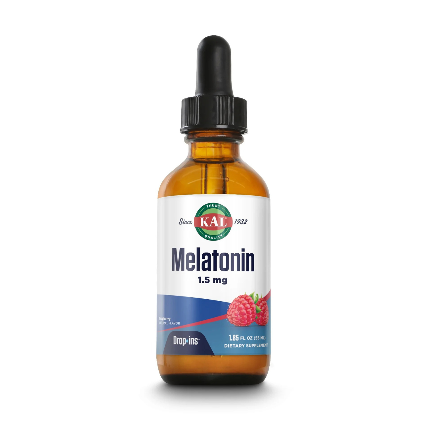 Melatonin DropIns, 1.5 mg, zmeura, 55 ml, Kal
