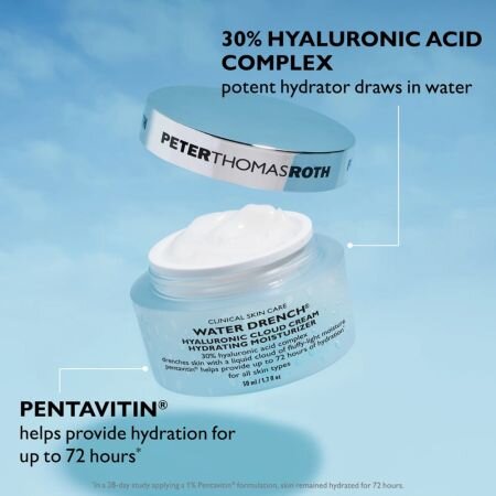 Set Plasturi pentru ochi 10 bucati + Crema hidratanta 20 ml + Crema cu protectie solara SPF 45, 20 ml Water Drench, Peter Thomas Roth 747640